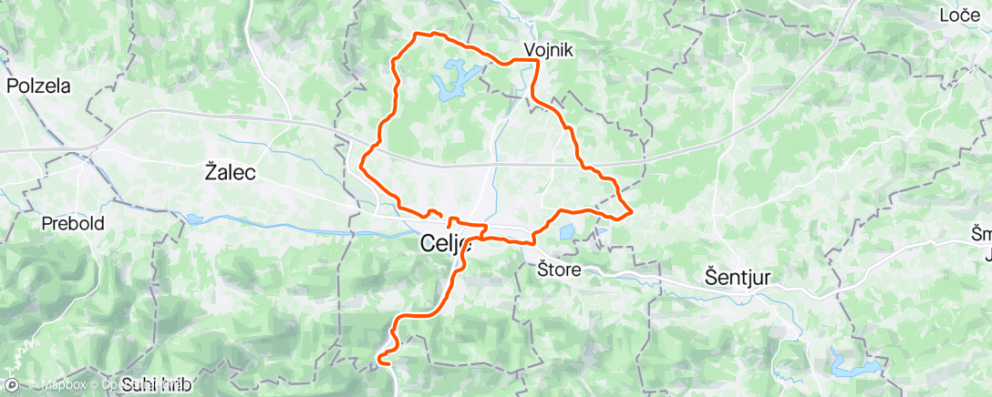 Map of the activity, Vojnik