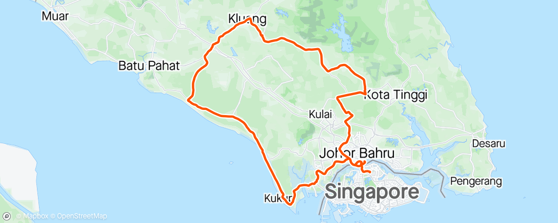 アクティビティ「300km ride with Unkrs 💪💪」の地図