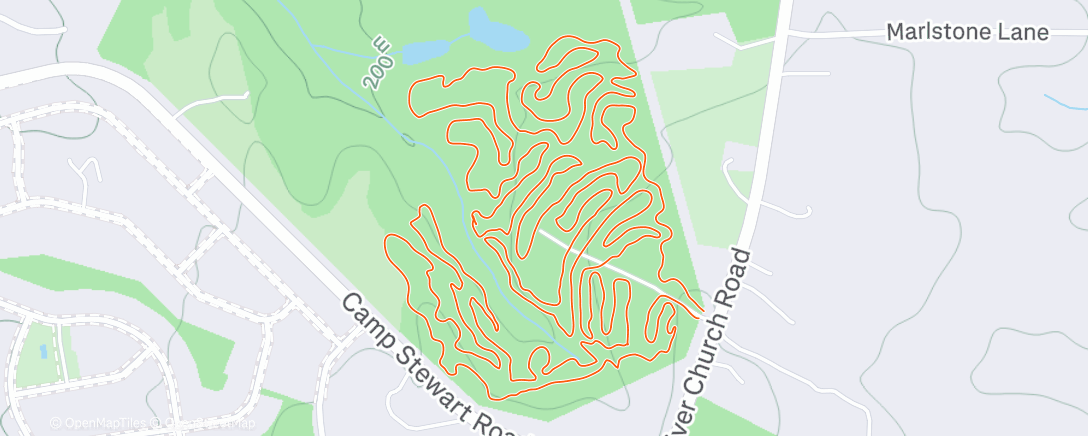 Map of the activity, will shred for moes