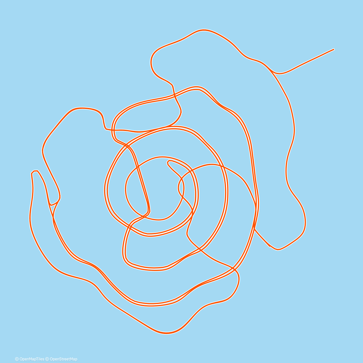 Карта физической активности (Zwift - Whole Lotta Lava in Watopia)