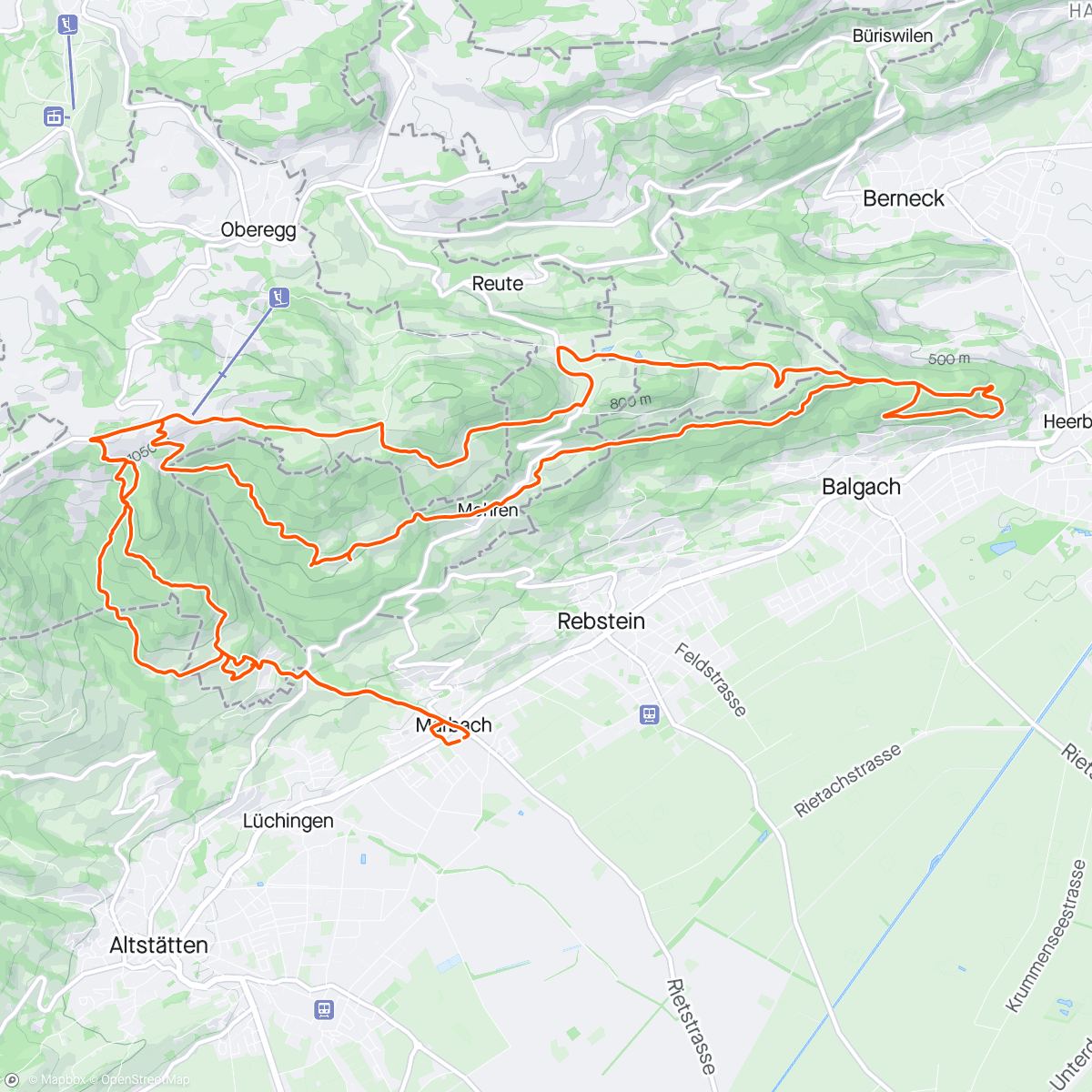 Map of the activity, Double St.Anton