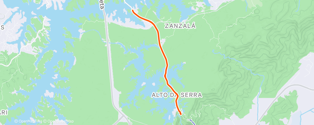 Map of the activity, Lunch Ride