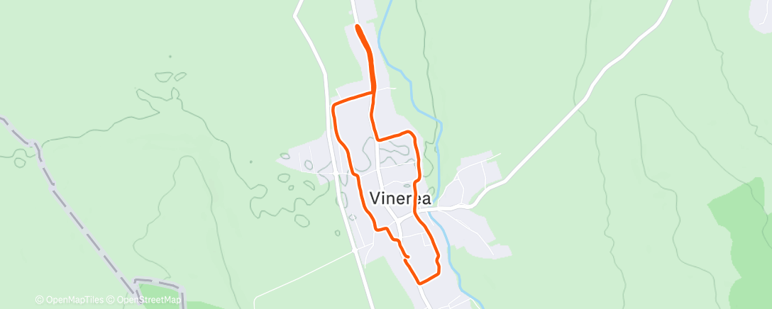 Map of the activity, Afternoon Trail Run