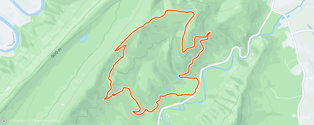 Map of the activity, Morning Trail Run