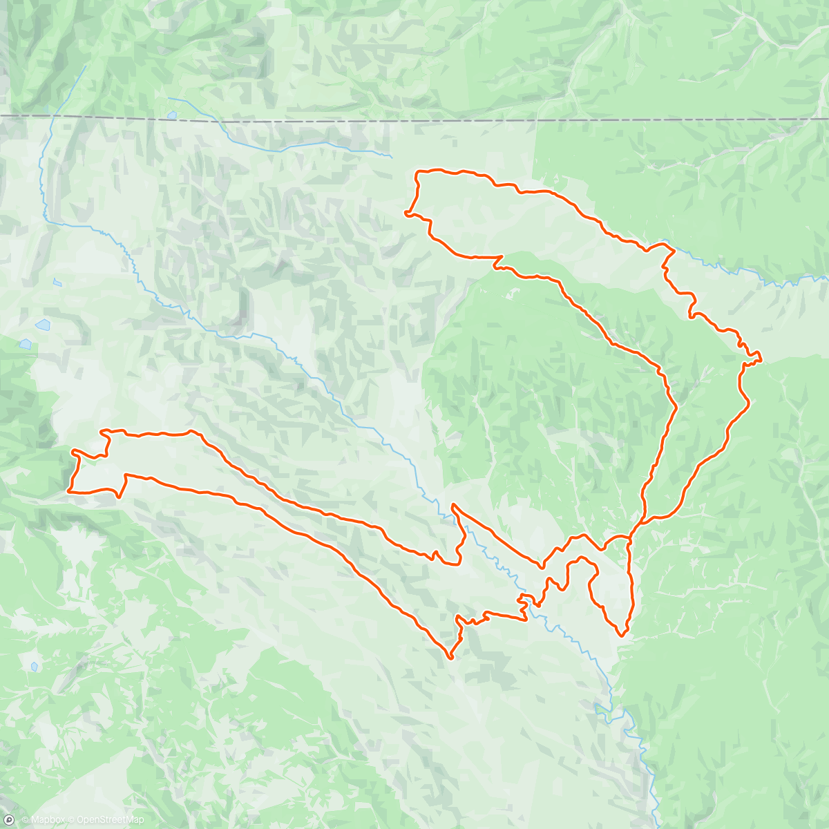 Map of the activity, Vermejo charcoal burner