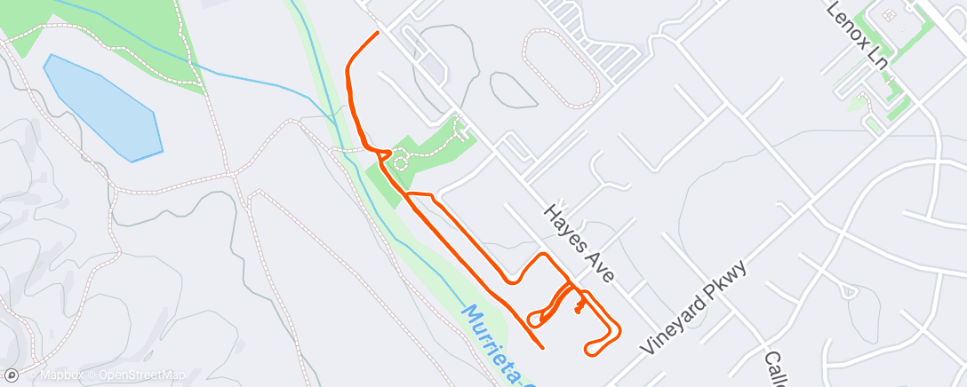 Map of the activity, Morning Trail Run