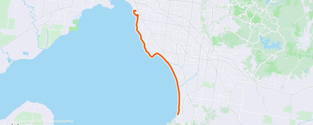 Map of the activity, Morning Ride