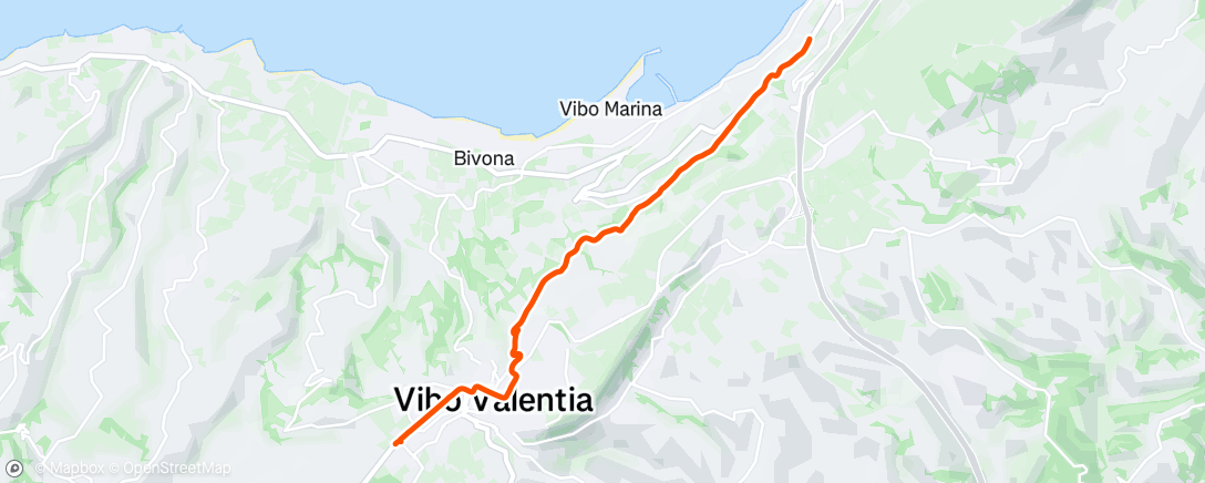 Map of the activity, Pedalata mattutina