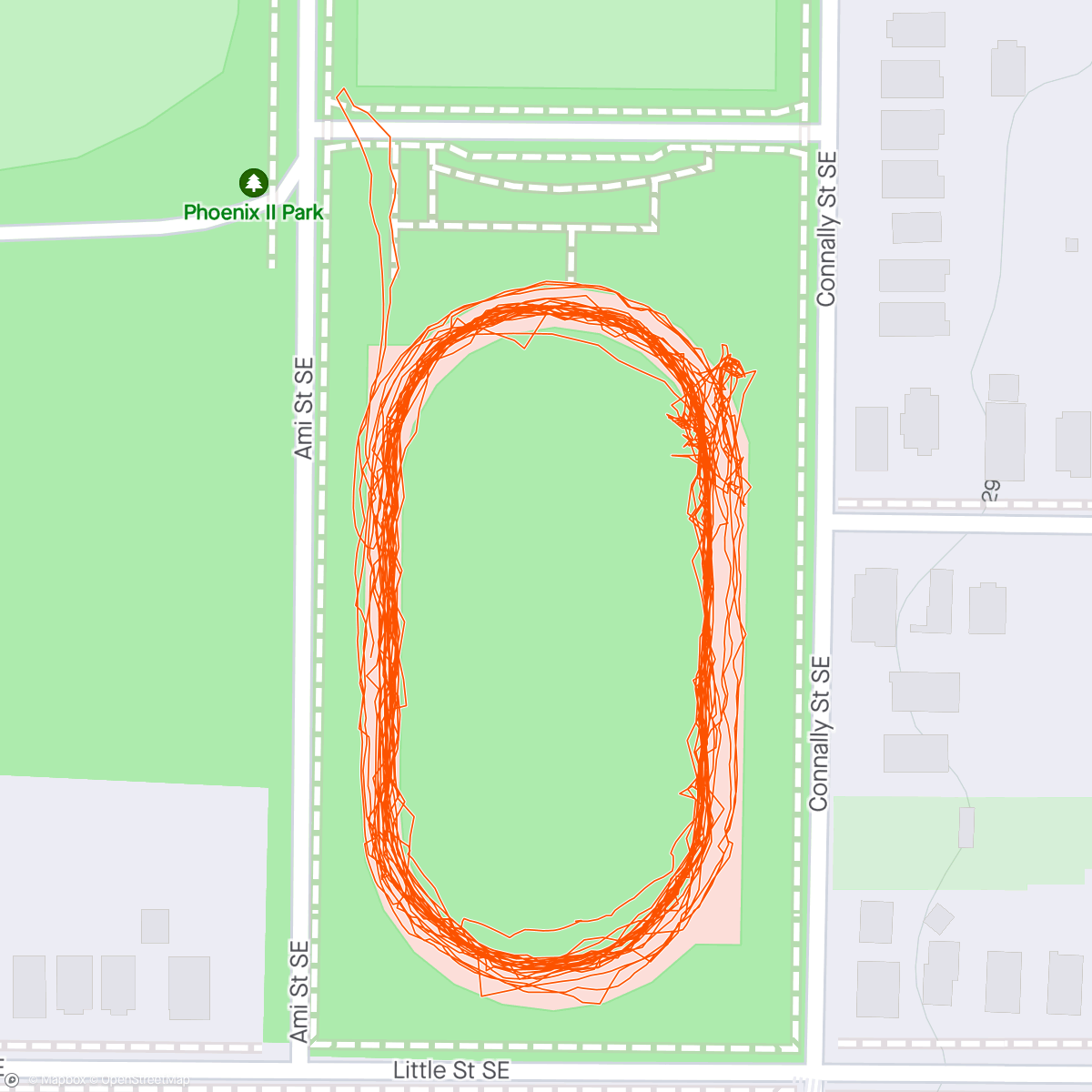 Map of the activity, Back on the track