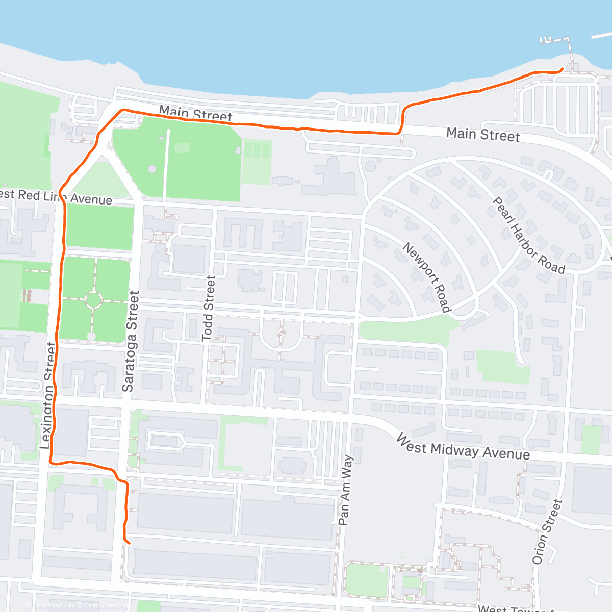 Map of the activity, Morning Walk
