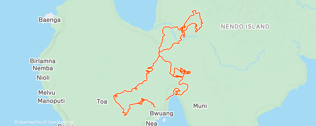 Map of the activity, Zwift - Group Ride: Long - Stage 1 - Tour de Zwift on Shisa Shakedown in Makuri Islands