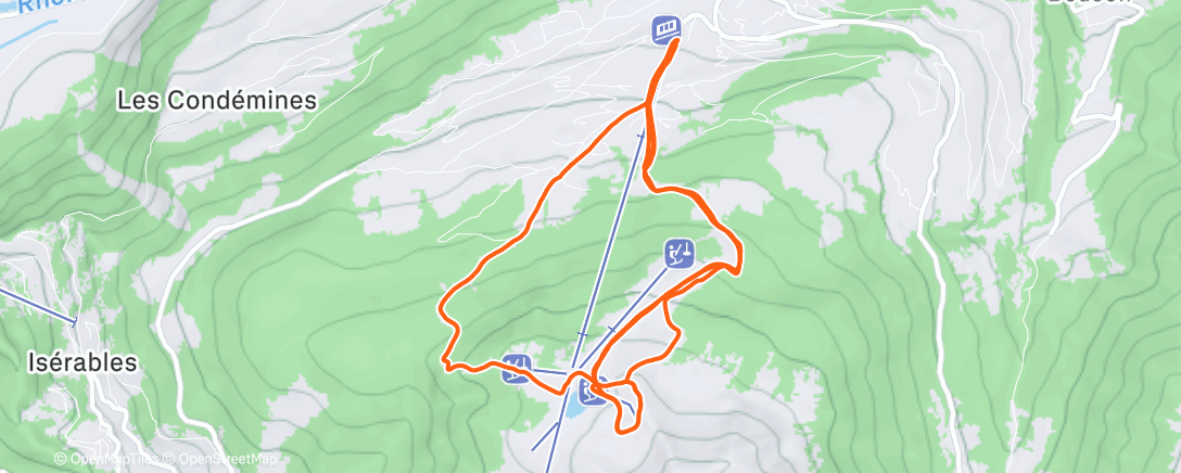 Map of the activity, Skimo 🎿 #17 sur la Nationale 🇨🇭 et la Jean-Pierre ☀️
