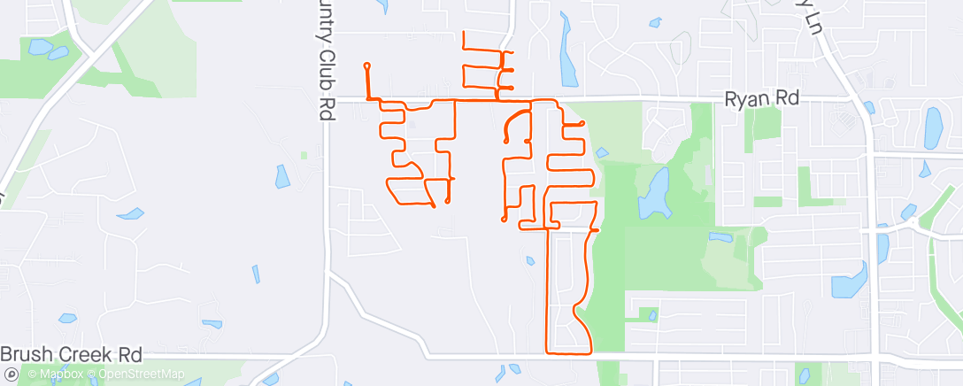 Mapa da atividade, Night Run