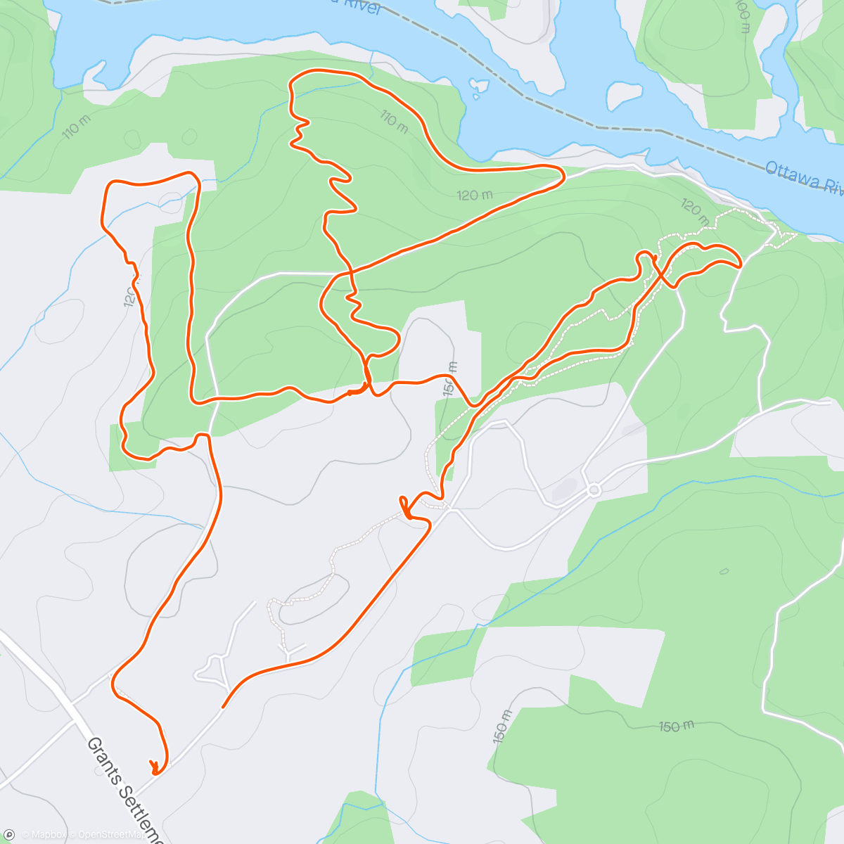 Map of the activity, Final WT Section trail check