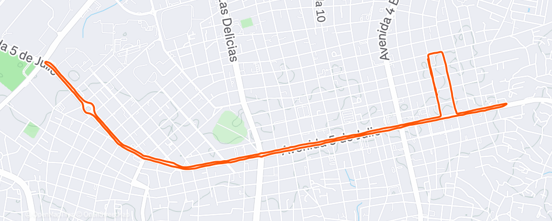 Карта физической активности (Carrera de noche)