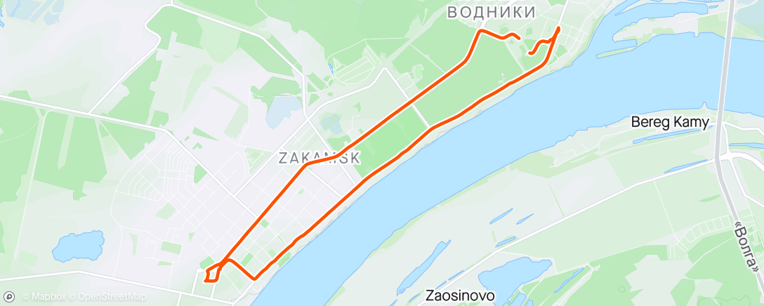 Map of the activity, Горный велозаезд (вечер)