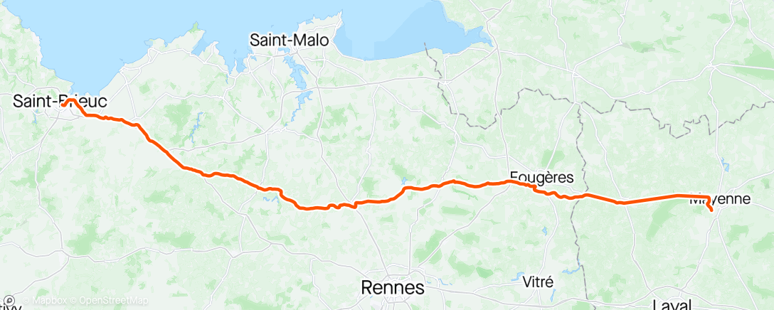 Map of the activity, Saint Baudelle  Saint Brieuc du 09/05/2024