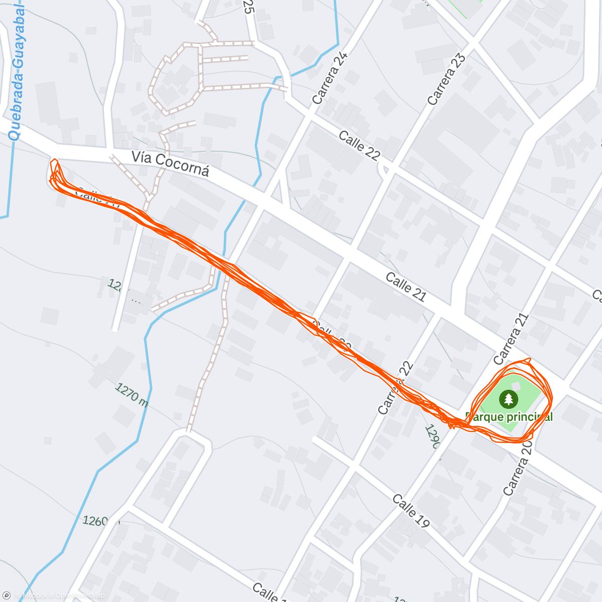 Map of the activity, Reencuentro de colores 2025