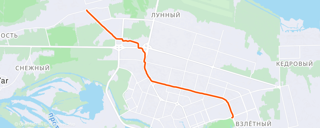 Map of the activity, Afternoon Walk