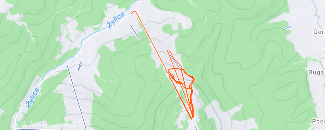 Map of the activity, Lunch Alpine Ski