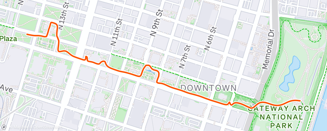 Map of the activity, Lunch Walk