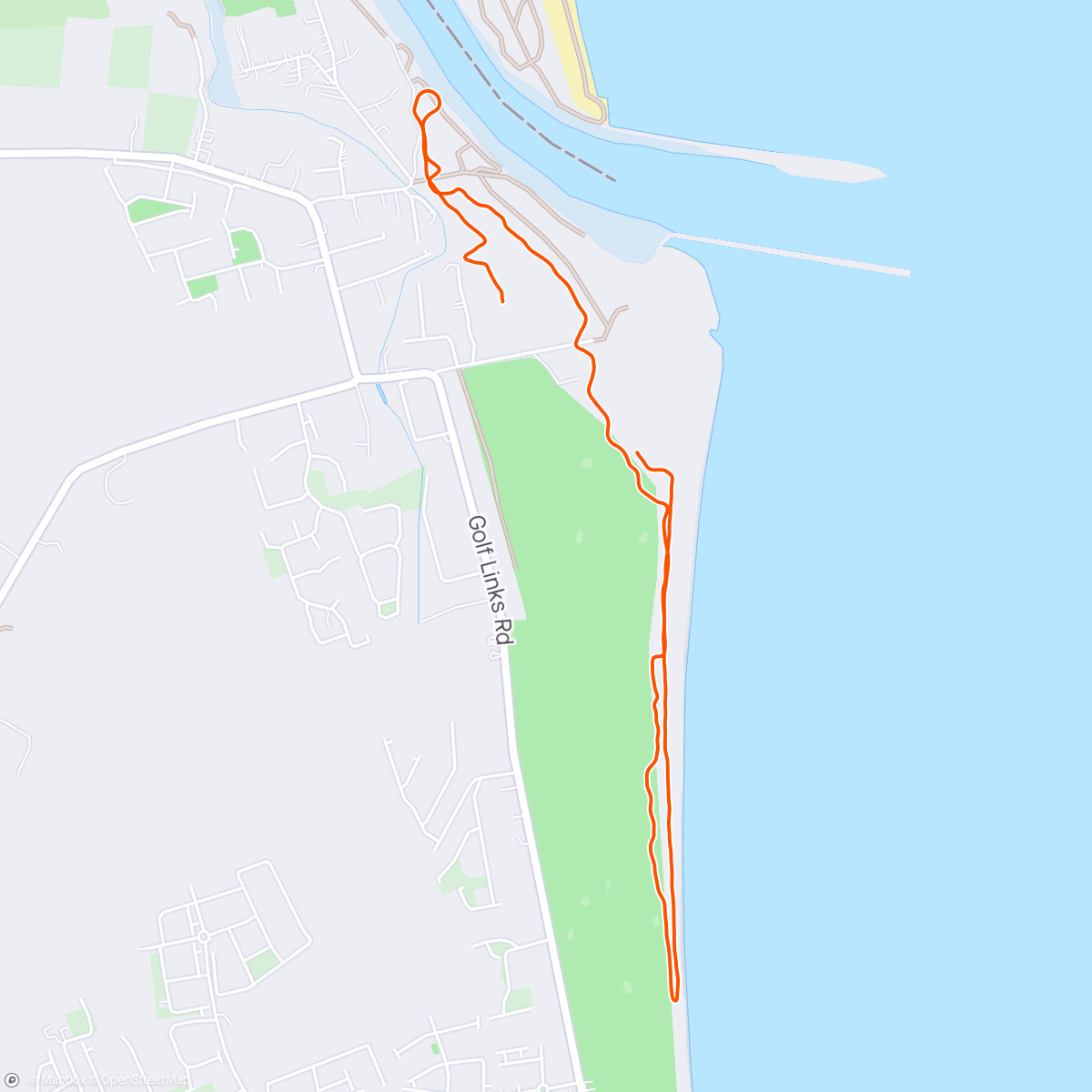 Map of the activity, Sand Dunes with the hound