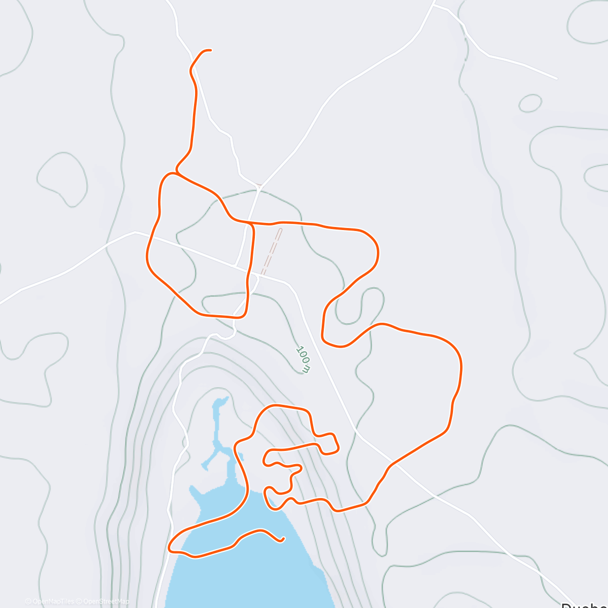 Map of the activity, Zwift - Neon Flats in Makuri Islands