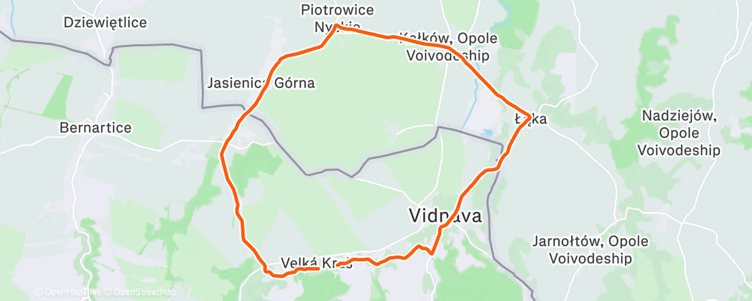 Map of the activity, Dlouhý zimní střídák