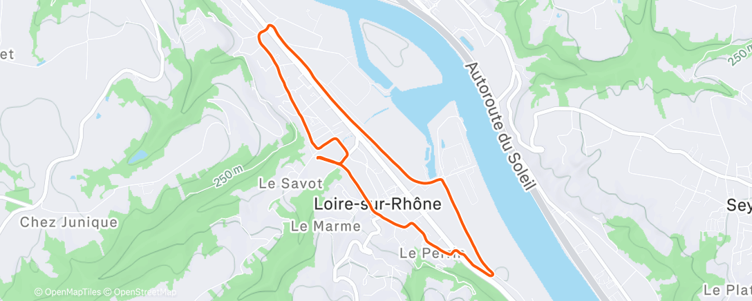 Map of the activity, Sortie avec le rhume c'est pas le top 😩