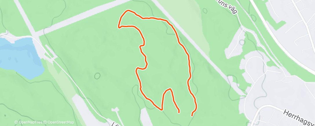 Map of the activity, Före resa jogg.