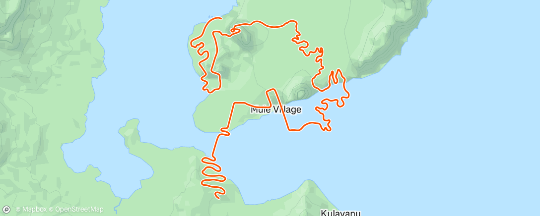 Map of the activity, Zwift - Double threshold (1) on Climber's Gambit in Watopia
