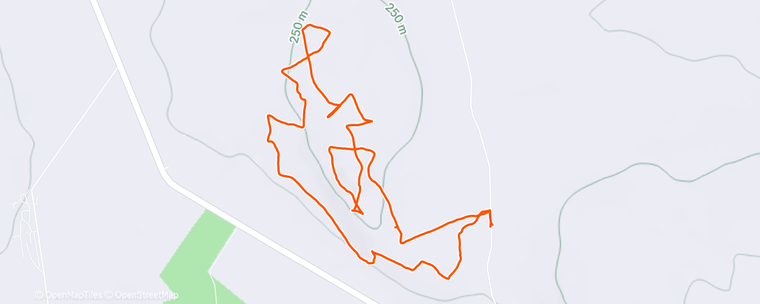 Map of the activity, Evening Trail Run