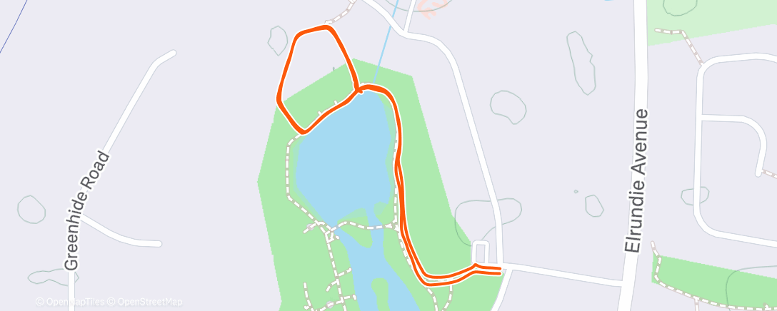 Map of the activity, Afternoon Walk