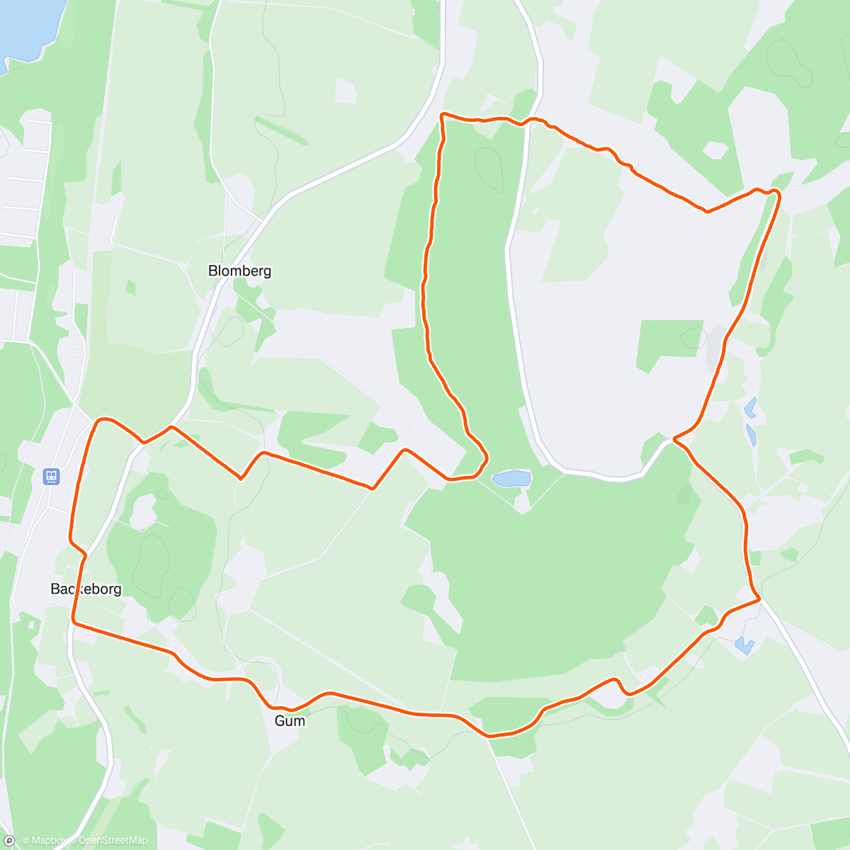 Map of the activity, Lunch Run
