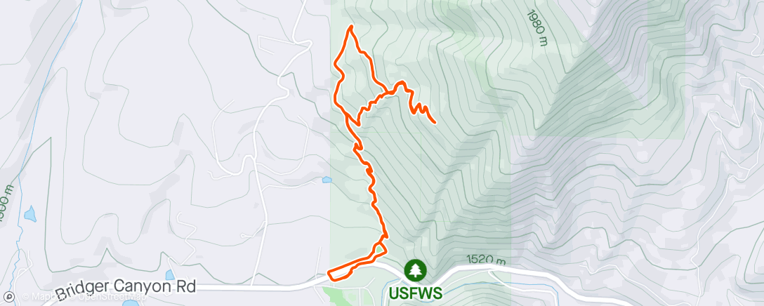 Mapa da atividade, Hike to the MSU M