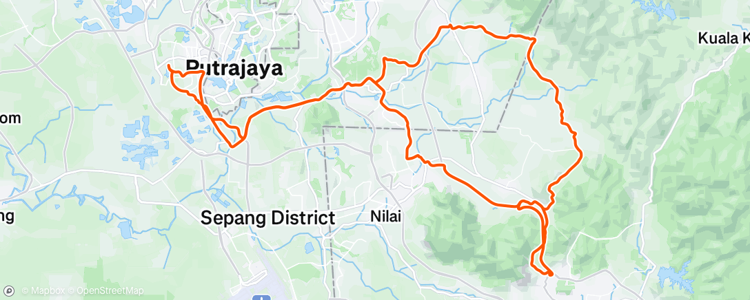 Map of the activity, LSR Sabtuday Lepat Lenggeng Breakfast Ride