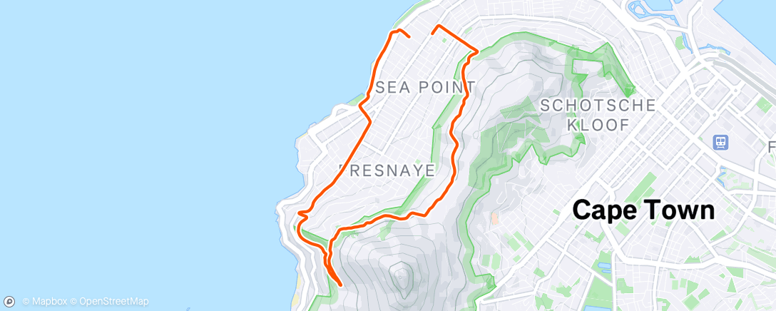 Map of the activity, Morning Run