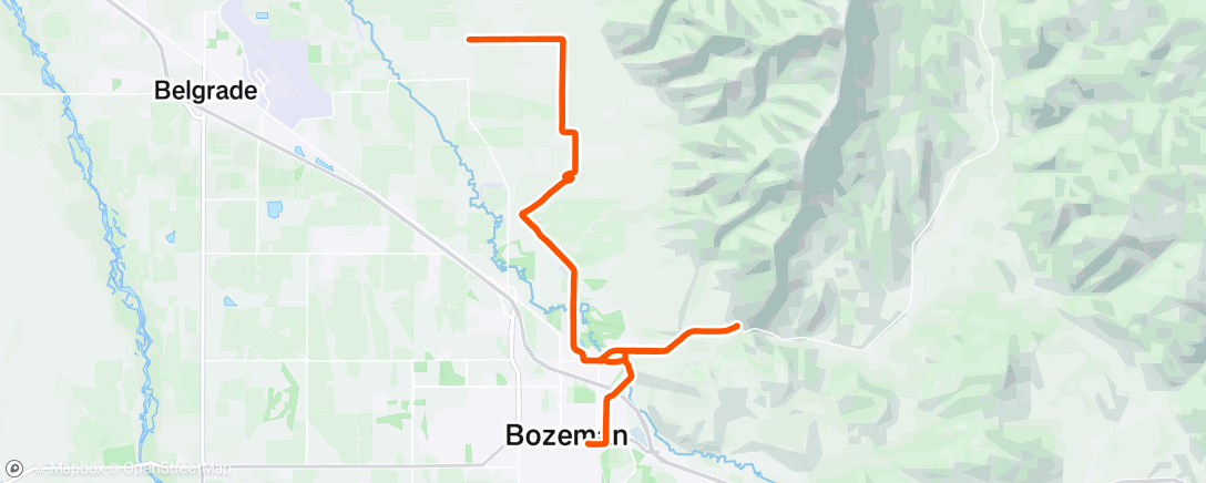 Map of the activity, Morning Ride