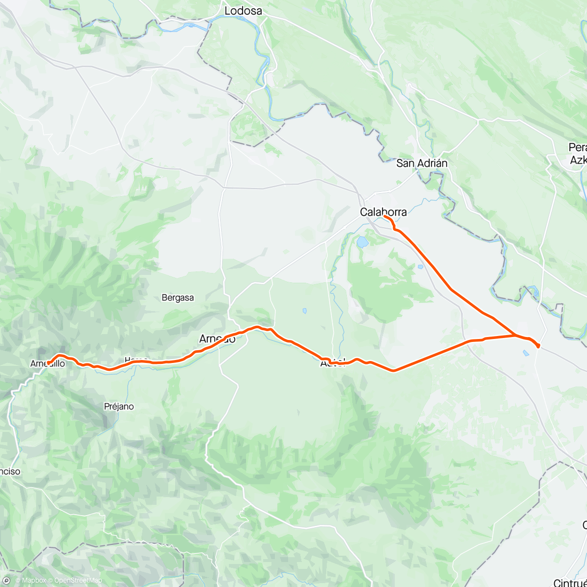 Map of the activity, BKOOL - Arnediillo-Rincon-Calahorra