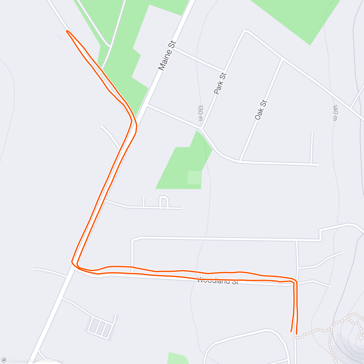 Carte de l'activité Night Run