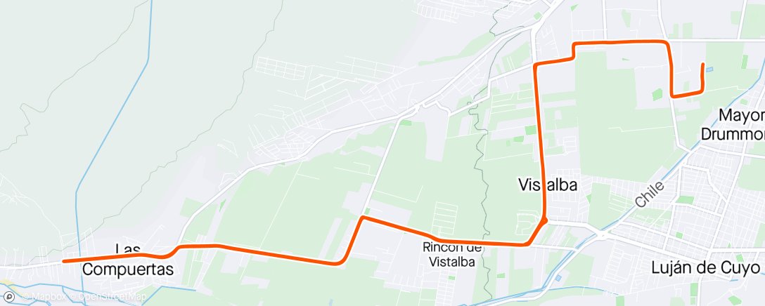 Map of the activity, En 🚴‍♂️por Vistalba