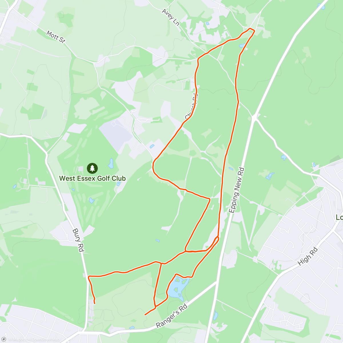 Map of the activity, Shorts & t-shirt run in the U.K. 🙌🏻☀️