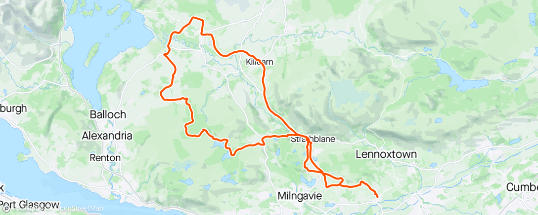 Map of the activity, Gravel spin- miserable