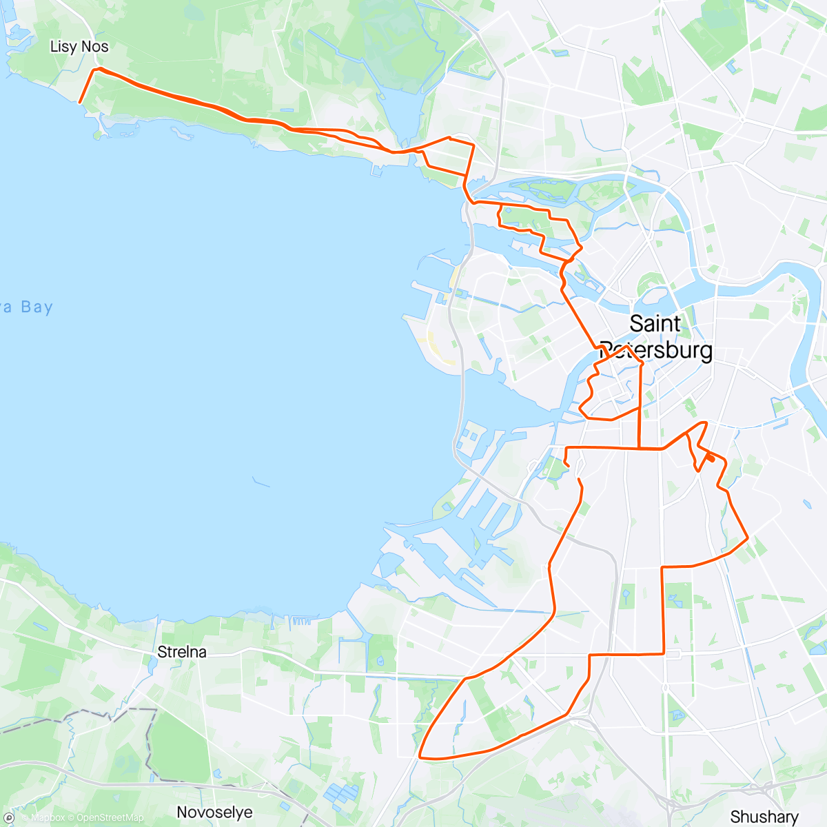 Map of the activity, Шоссе