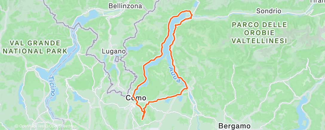 Map of the activity, Lago gudurioso