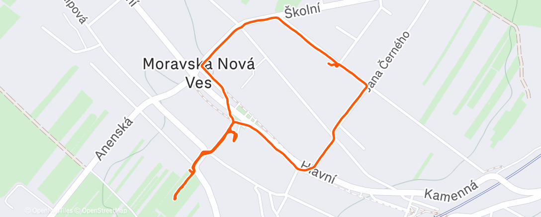 Map of the activity, Mittagspaziergang