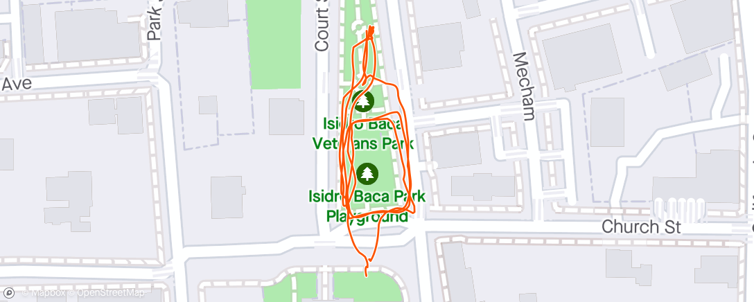 Map of the activity, Quick park walk