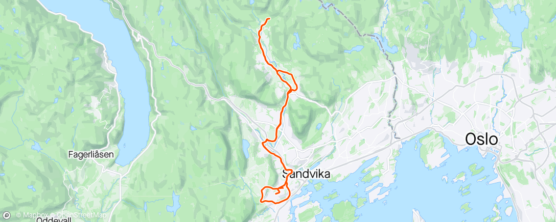 Map of the activity, Sykkel med Claus! ☀️