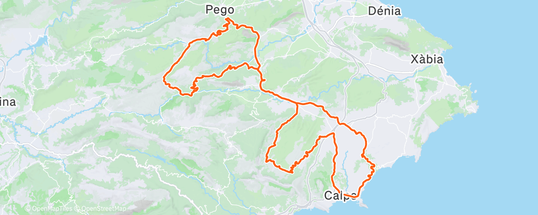 Map of the activity, Morning Ride