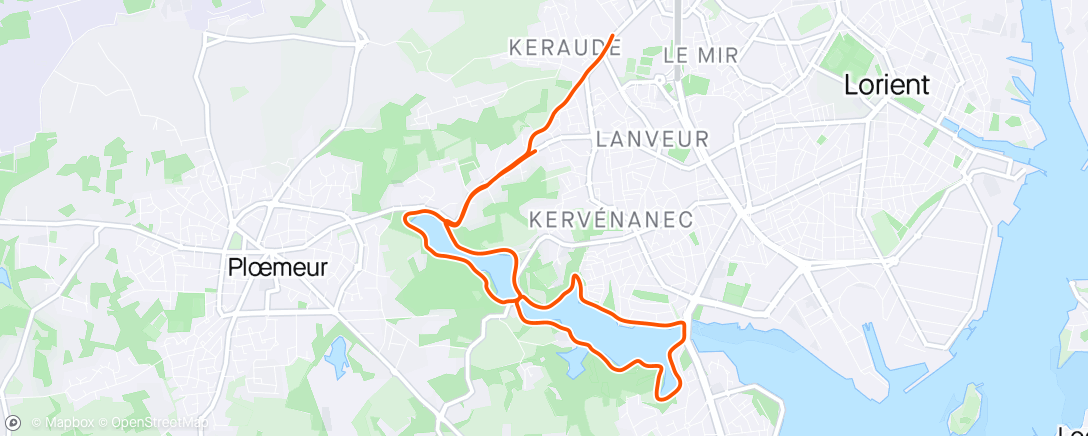 Map of the activity, Run - Tour de la flaque @ Loriengeles 📍